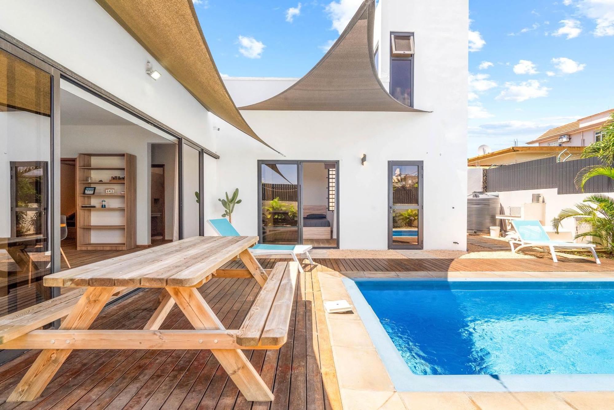 Villa Aelia - 3 Chambres - Piscine Privee. Flic en Flac Ngoại thất bức ảnh